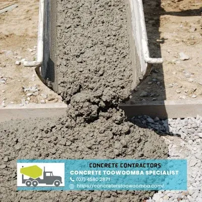 concrete pouring on a footpath