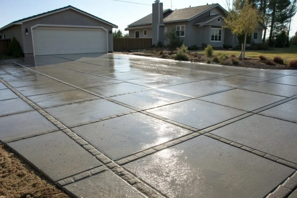 New concrete driveway installation with proper control joints for East Toowoomba soil conditions