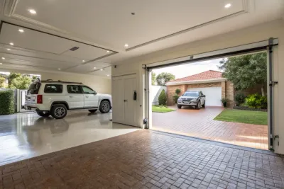 Spacious double garage with a newly poured concrete slab in Toowoomba