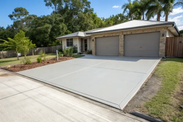 Residential block in regional Queensland ready for a garage slab addition